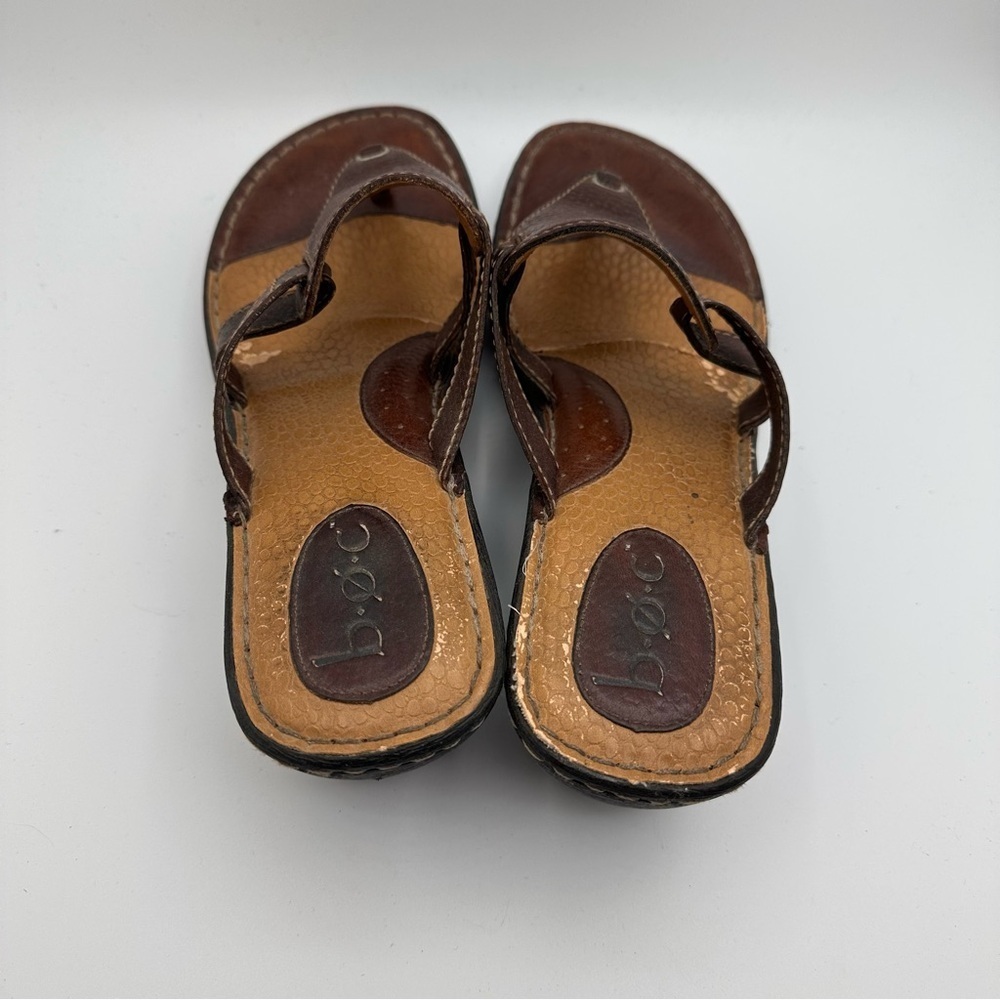b.o.c. Dark Brown Wedge Sandals size 11 - Picture 6 of 8